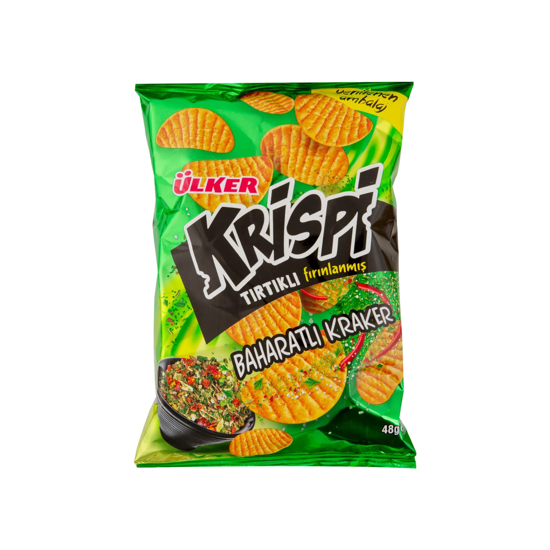 Ülker Krispi Tırtıklı Kraker Taco Baharatlı