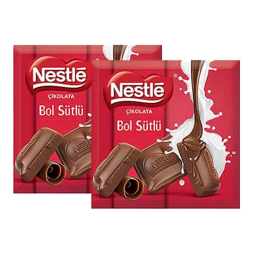 Nestle Bol Sütlü Çikolata (60 g x 2)