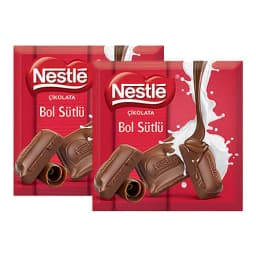 Nestle Bol Sütlü Çikolata (60 g x 2)