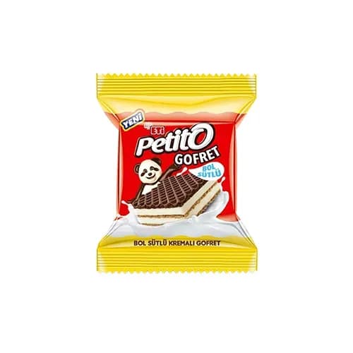 Eti Petito Sütlü Kremalı Kakaolu Gofret