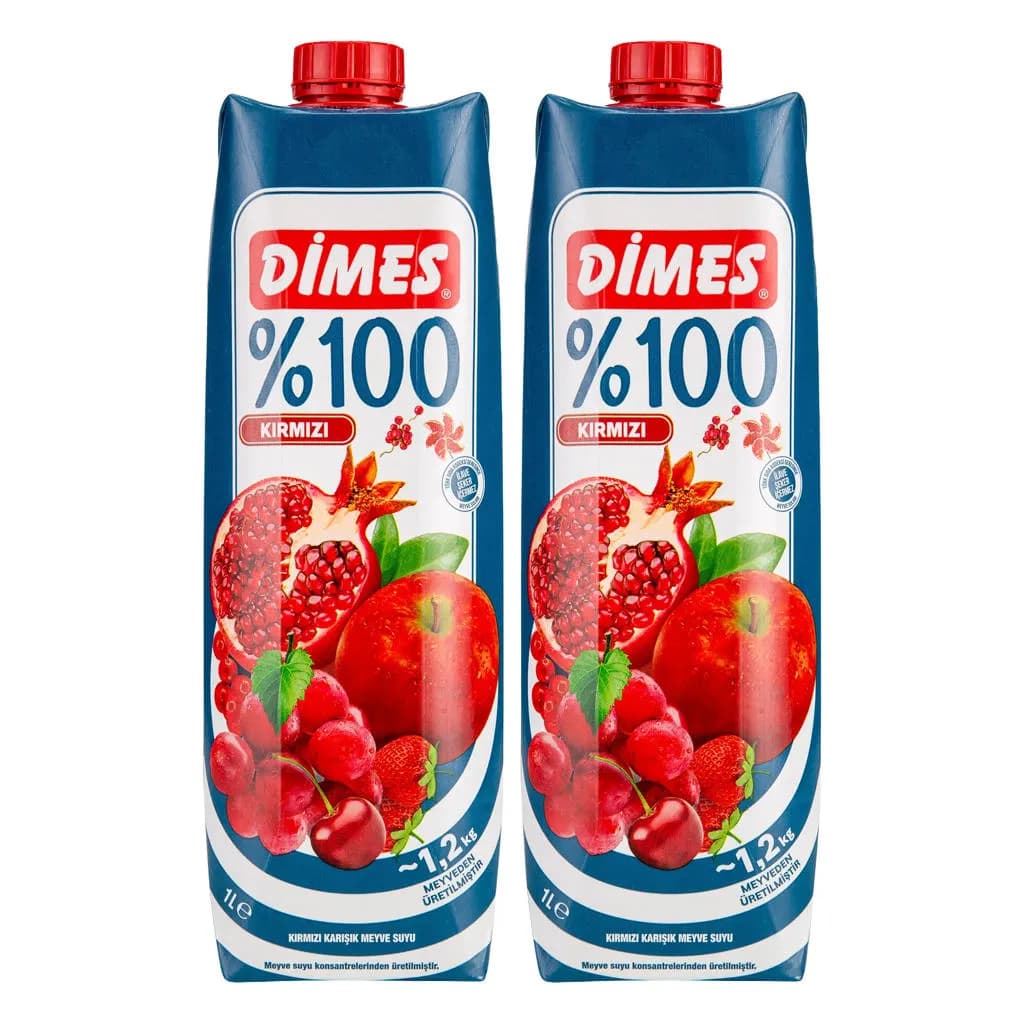 Dimes %100 Kırmızı Meyve Suyu