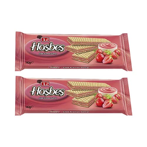 Eti Hoşbeş Çilek Kremalı Gofret