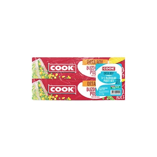 Cook 3+1 Buzdolabı Poşeti Orta Boy