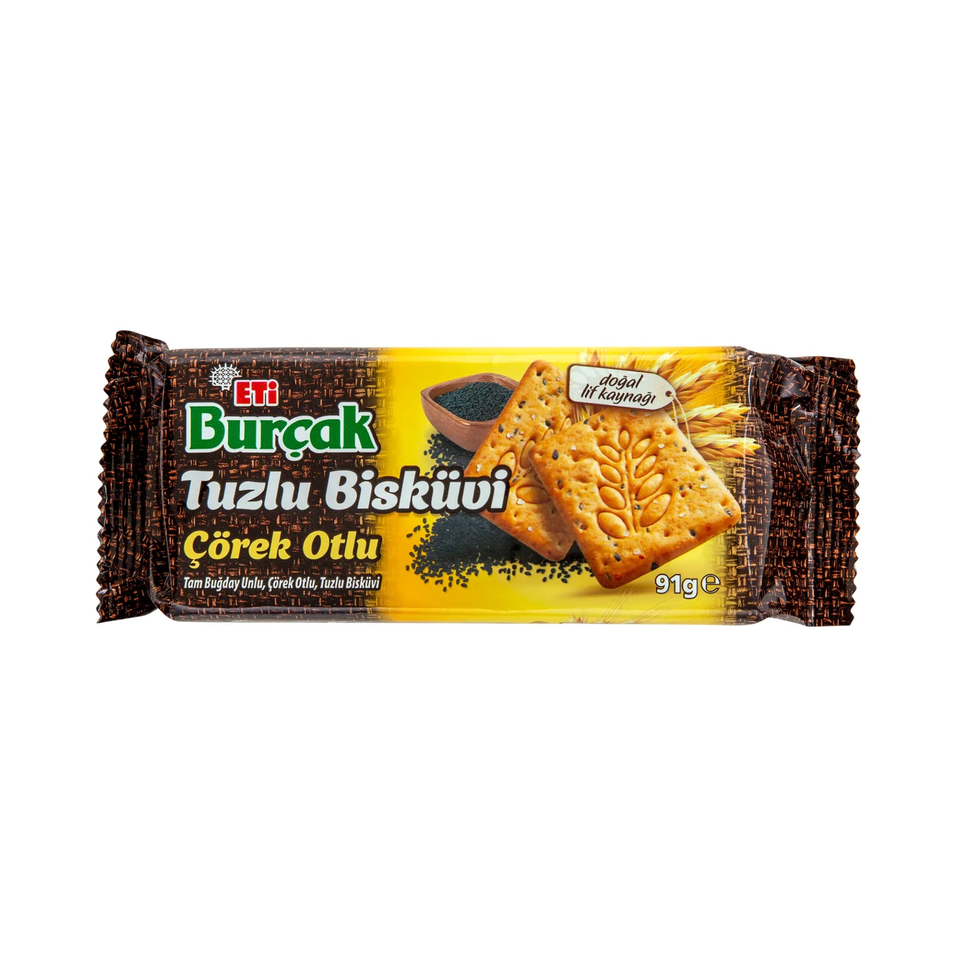 Eti Burçak Tuzlu Çörek Otlu Bisküvi