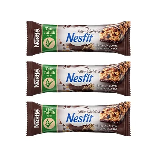 Nesfit Tam Tahıllı Bitter Çikolatalı Bar