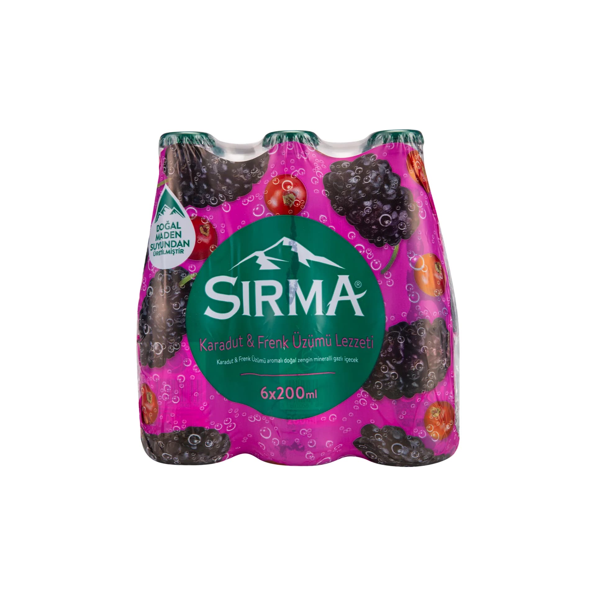 Sırma B Vitaminli Karadut & Frenk Üzümü Aromalı Doğal Maden Suyu