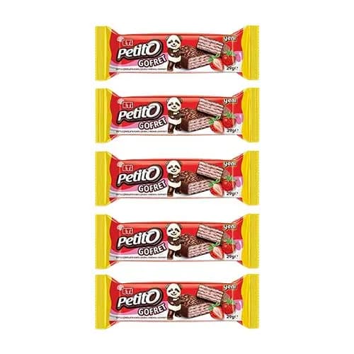 Eti Petito Çilekli Kremalı Gofret