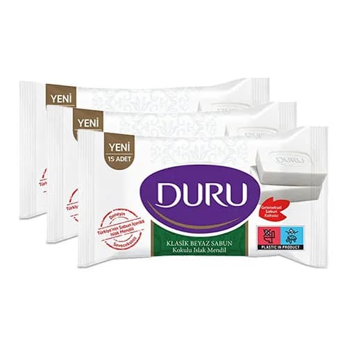 Duru Beyaz Sabun Kokulu Islak Mendil