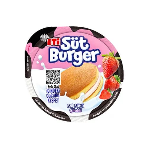 Eti Süt Burger Çilekli Krema Dolgulu Ballı Kek