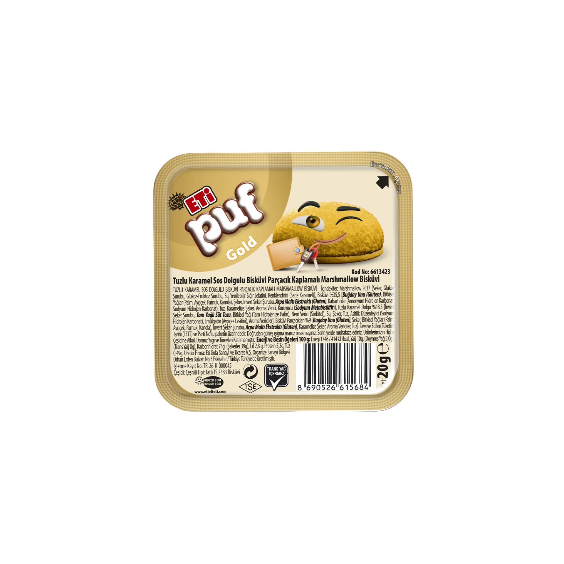 Eti Puf Gold Tuzlu Karamel Dolgulu