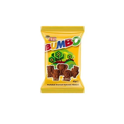 Eti Bumbo Portakal Aromalı Kakaolu Bisküvi