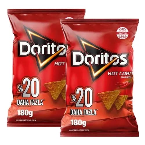 Doritos Hot Corn Acı Biberli Mısır Cipsi Parti Boy