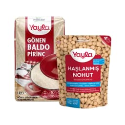 Yayla Haşlanmış Nohut ve Gönen Baldo Pirinç