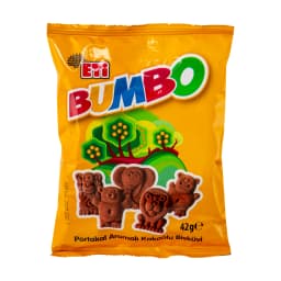 Eti Bumbo Portakal Aromalı Kakaolu Bisküvi