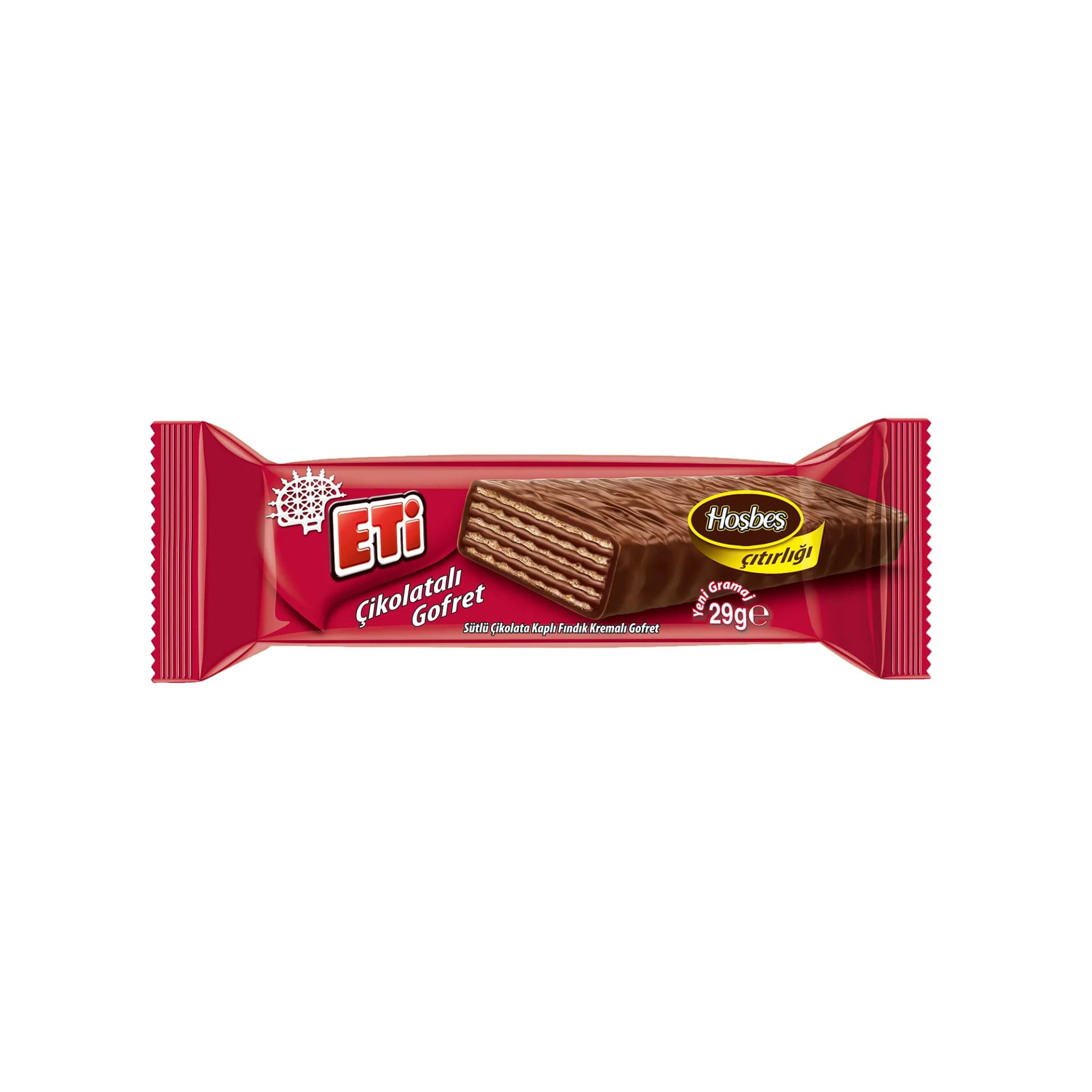 Eti Sütlü Çikolata Kaplı Fındık Kremalı Gofret
