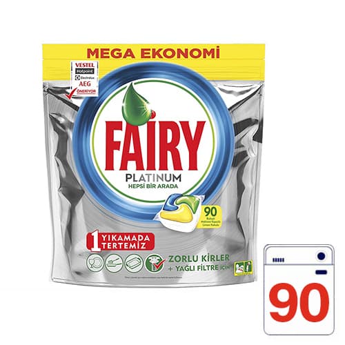 Fairy Platinum Bulaşık Makinesi Deterjanı Kapsülü Limon Kokulu