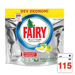 Fairy Platinum Bulaşık Makinesi Deterjanı Kapsülü Limon Kokulu