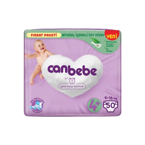 Canbebe Bebek Bezi 4+ Beden Maxi Plus Fırsat Paketi