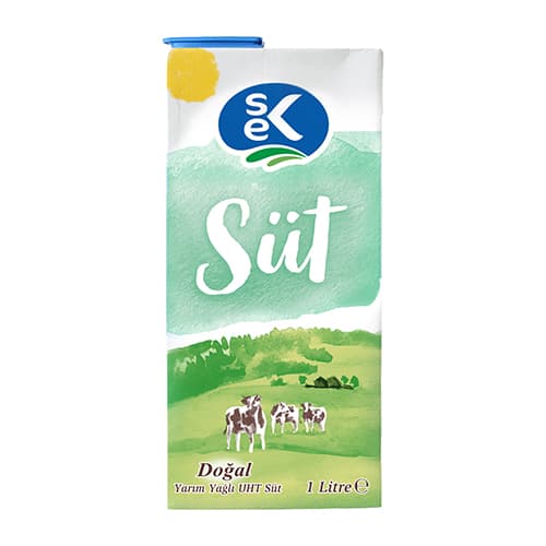 Sek Yarım Yağlı Süt