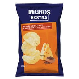 Migros Ekstra Peynir Aromalı ve Karabiberli Patates Cipsi 135 G