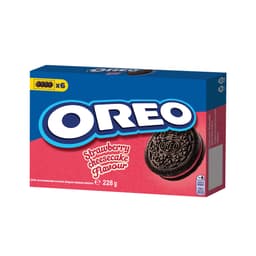 OREO Çilek Kremalı Kakaolu Bisküvi 228G