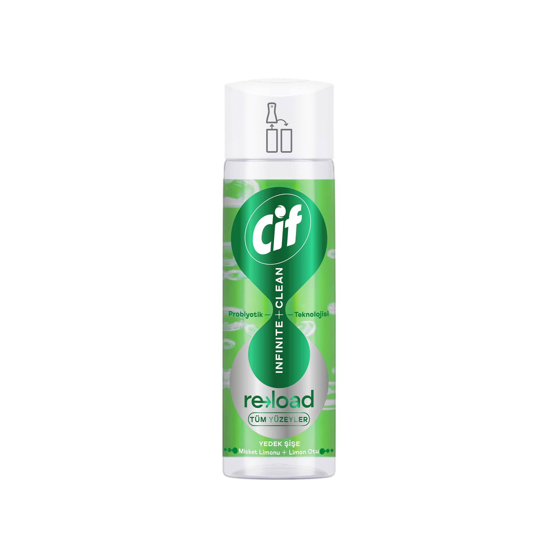 Cif Infinite Clean Yedek Şişe Misket Limonu Limon Otu
