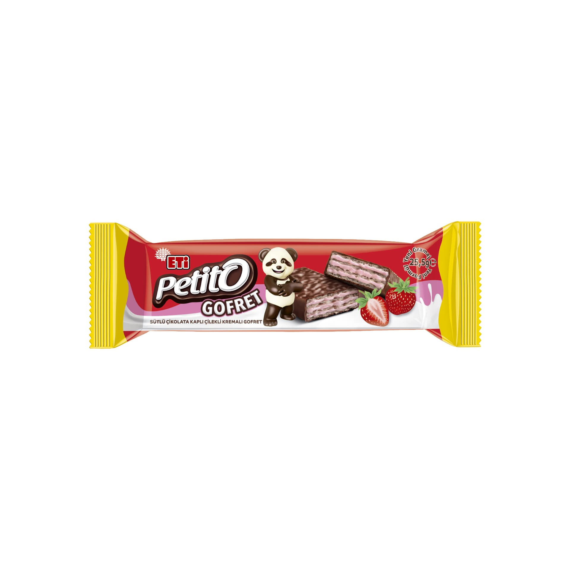 Eti Petito Çilekli Kremalı Gofret